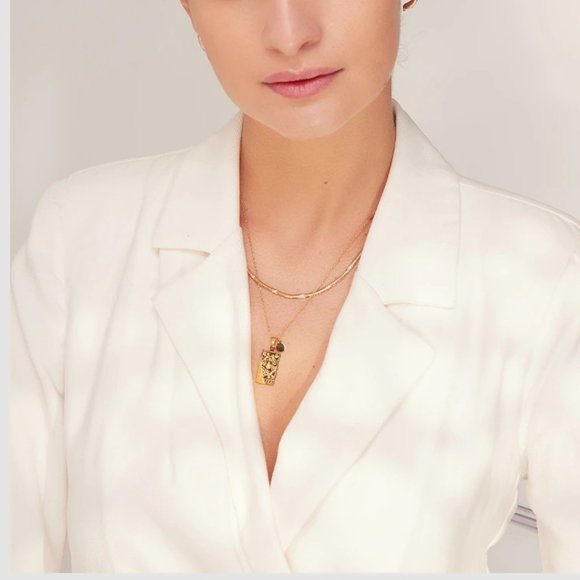 NEW 18K Gold Plated Libra Sign Zodiac Tarot Card Square Pendant Ne… - Picture 14 of 14